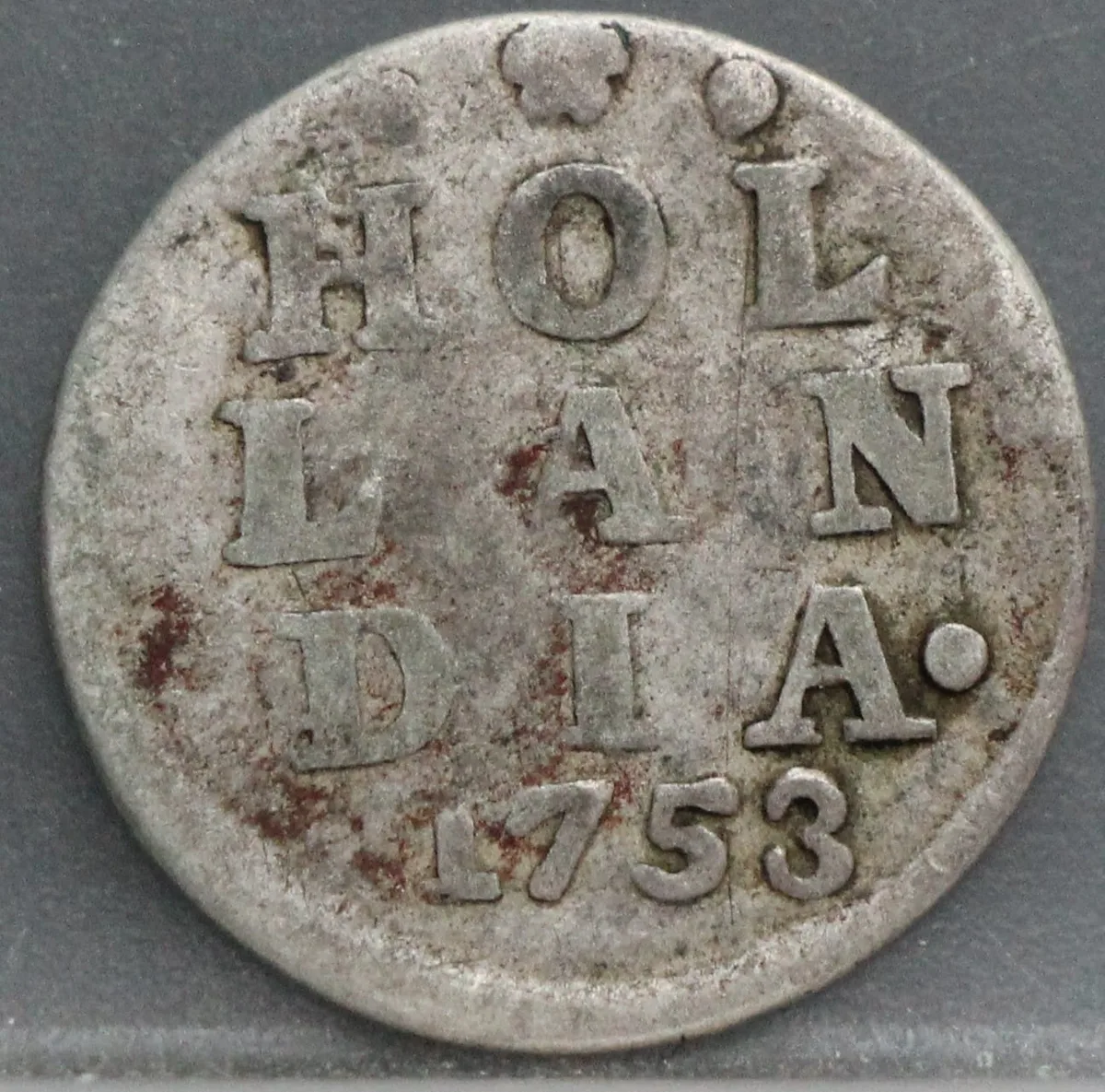 2 Stuiver 1753 Holland — Dubbele Wapenstuiver voorzijde