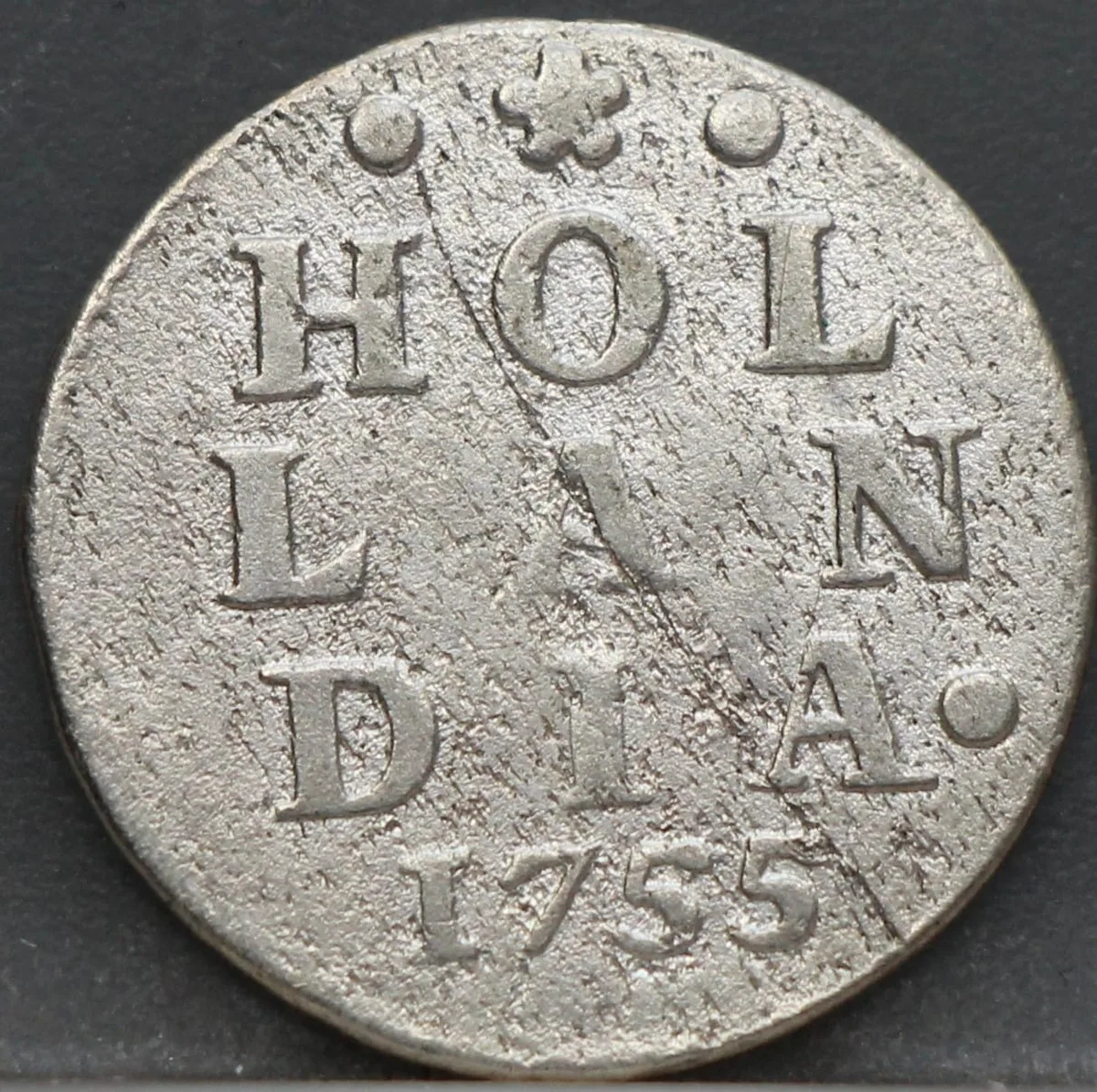 2 Stuiver 1755 Holland — Dubbele Wapenstuiver voorzijde