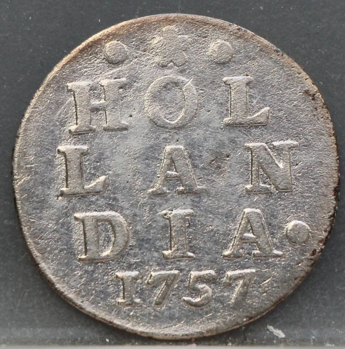 2 Stuiver 1757 Holland — Dubbele Wapenstuiver voorzijde