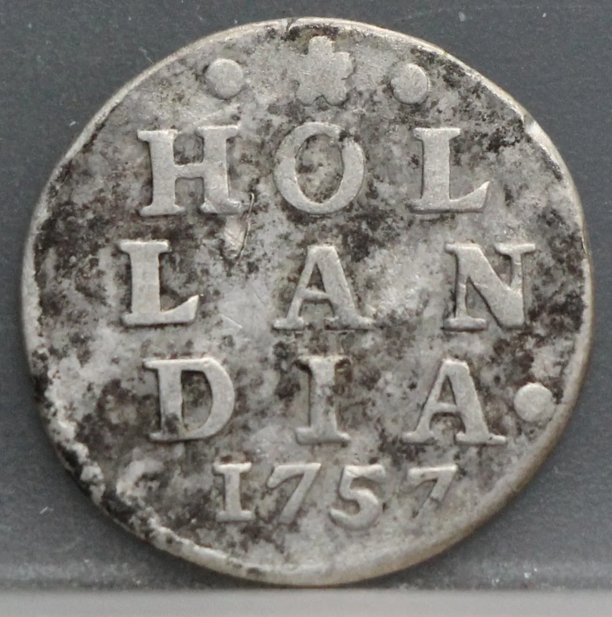 2 Stuiver 1757 Holland — Dubbele Wapenstuiver voorzijde