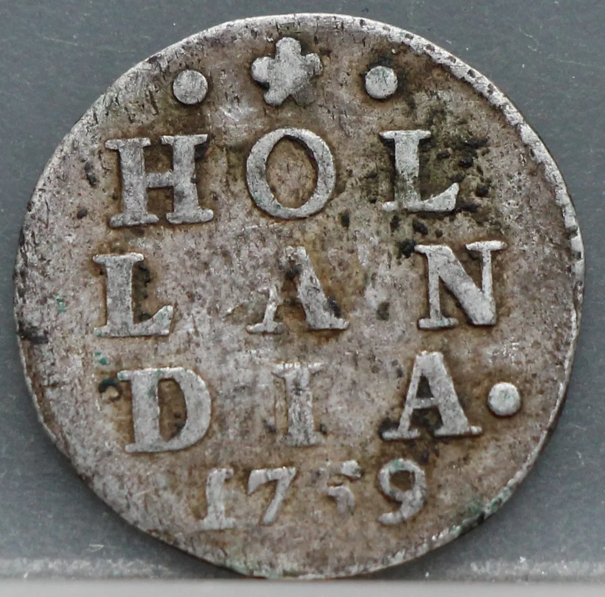 2 Stuiver 1759 Holland — Dubbele Wapenstuiver voorzijde