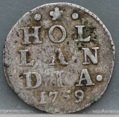 2 Stuiver 1759 Holland — Dubbele Wapenstuiver voorzijde