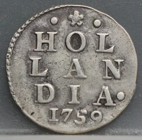 2 Stuiver 1759 Holland — Dubbele Wapenstuiver