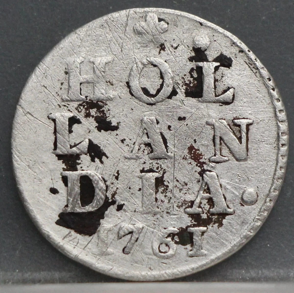 2 Stuiver 1761 Holland — Dubbele Wapenstuiver voorzijde