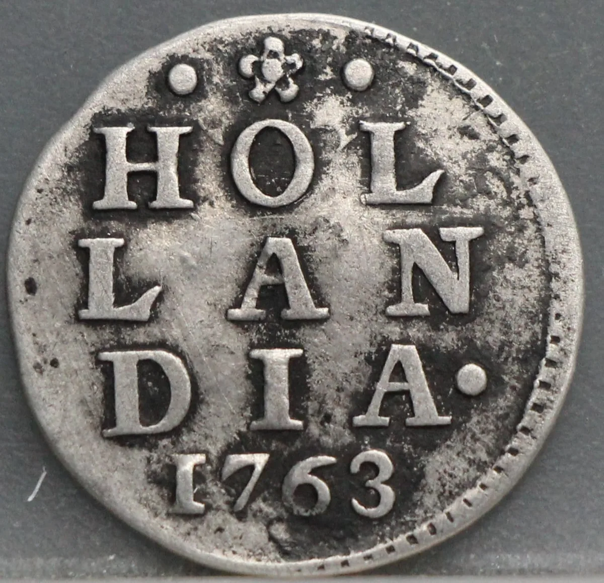 2 Stuiver 1763 Holland — Dubbele Wapenstuiver voorzijde