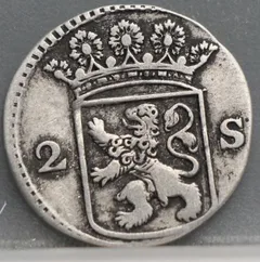 2 Stuiver 1763 Holland — Dubbele Wapenstuiver achterzijde