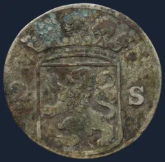2 Stuiver 1763 Holland — Dubbele Wapenstuiver 1763 Holland