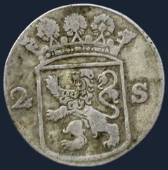 2 Stuiver 1763 Holland — Dubbele Wapenstuiver 1763 Holland