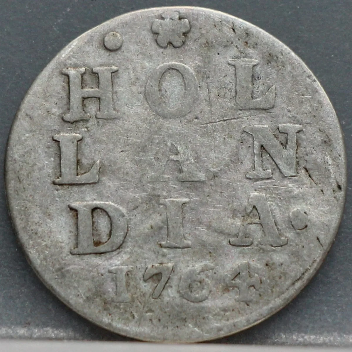 2 Stuiver 1764 Holland — Dubbele Wapenstuiver voorzijde