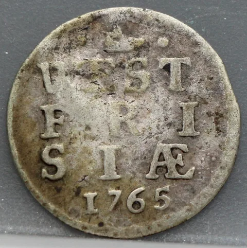 2 Stuiver 1765 — Dubbele Wapenstuiver West-Friesland