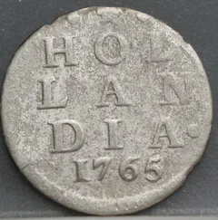 2 Stuiver 1765 Holland — Dubbele Wapenstuiver voorzijde