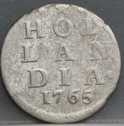 2 Stuiver 1765 Holland — Dubbele Wapenstuiver
