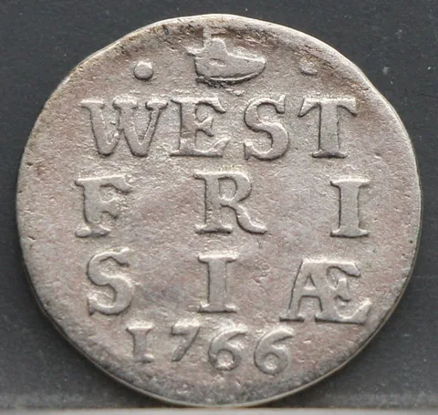 2 Stuiver 1766 — Dubbele Wapenstuiver West-Friesland