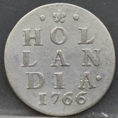 2 Stuiver 1766 Holland voorzijde