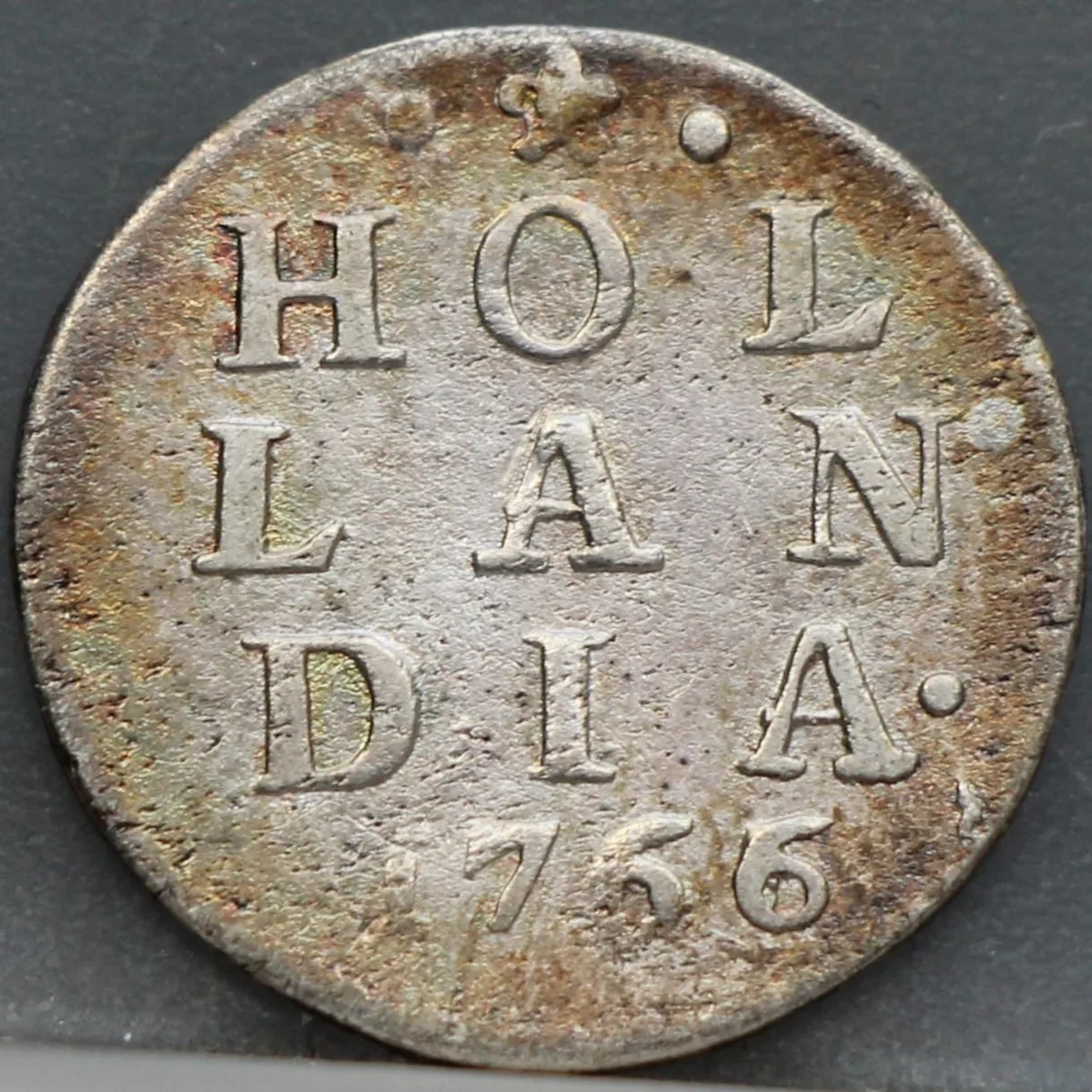 2 Stuiver 1766 Holland — Dubbele Wapenstuiver voorzijde