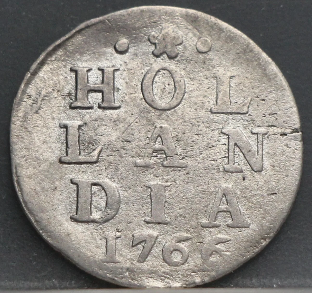 2 Stuiver 1766 Holland — Dubbele Wapenstuiver voorzijde