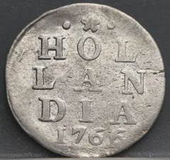 2 Stuiver 1766 Holland — Dubbele Wapenstuiver voorzijde