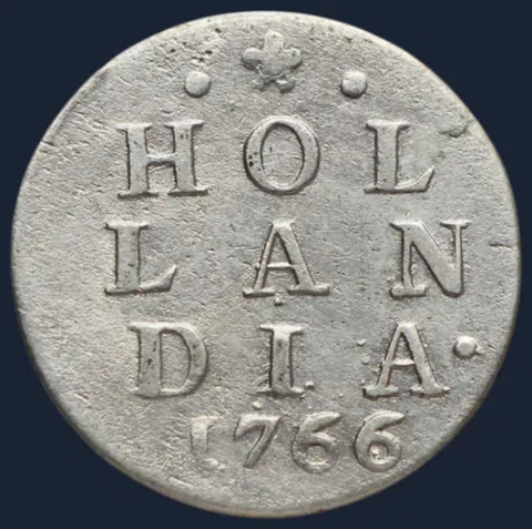 2 Stuiver 1766 Holland - Dubbele wapenstuiver 1766