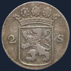 2 Stuiver 1767 Holland — Dubbele Wapenstuiver