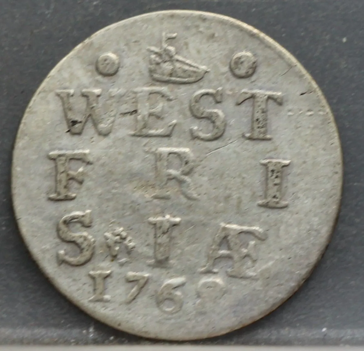 2 Stuiver 1768 — Dubbele Wapenstuiver West-Friesland voorzijde, Zilver