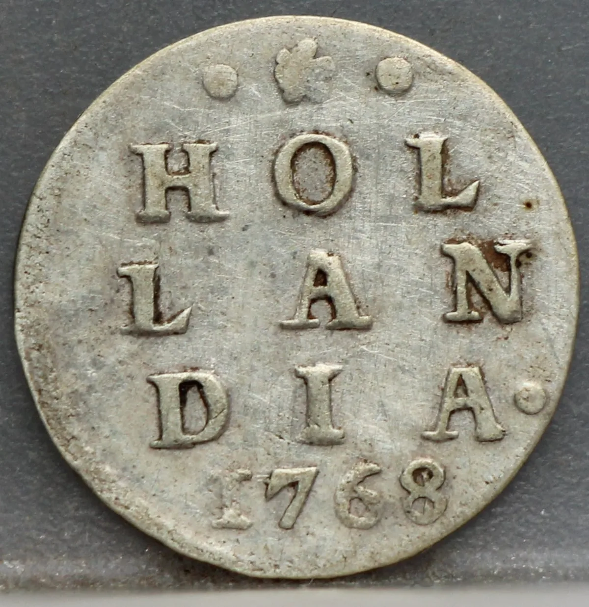2 Stuiver 1768 over 1761 Holland – Overslag voorzijde