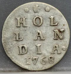 2 Stuiver 1768 over 1761 Holland – Overslag voorzijde