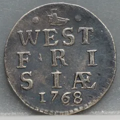 2 Stuiver 1768 — West-Friesland Zilver voorzijde