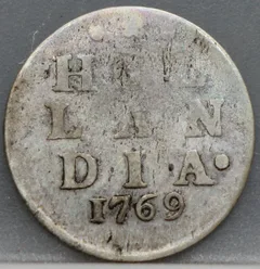 2 Stuiver 1769 Holland — Dubbele Wapenstuiver voorzijde