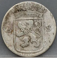 2 Stuiver 1769 Holland — Dubbele Wapenstuiver achterzijde