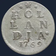 2 Stuiver 1769 Holland — Dubbele Wapenstuiver