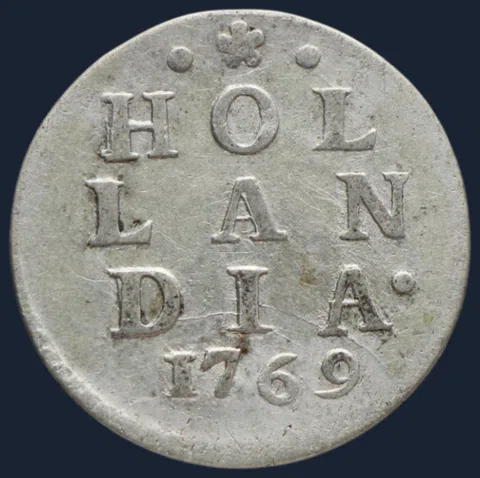 2 Stuiver 1769 Holland - dubbele wapenstuiver 1769