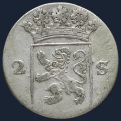 2 Stuiver 1769 Holland — Dubbele Wapenstuiver