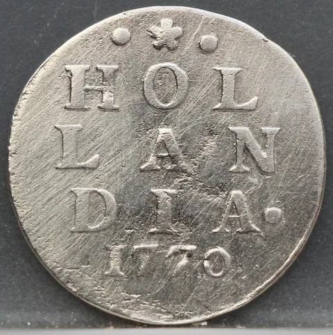 2 Stuiver 1770 Holland — Dubbele Wapenstuiver