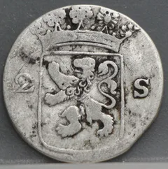 2 Stuiver 1770 Holland — Dubbele Wapenstuiver achterzijde