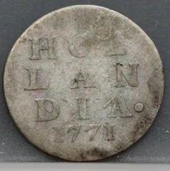 2 Stuiver 1771 Holland — Dubbele Wapenstuiver voorzijde