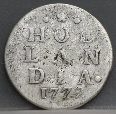 2 Stuiver 1772 Holland — Dubbele Wapenstuiver