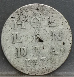 2 Stuiver 1772 Holland — Dubbele Wapenstuiver voorzijde