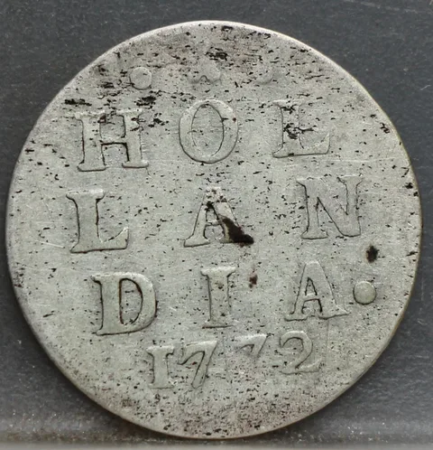 2 Stuiver 1772 Holland — Dubbele Wapenstuiver