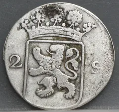 2 Stuiver 1772 Holland — Dubbele Wapenstuiver achterzijde, 2 Stuiver (Dubbele Wapenstuiver)