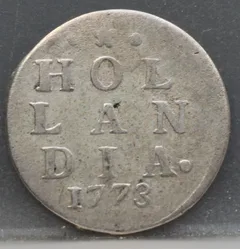 2 Stuiver 1773 Holland — Dubbele Wapenstuiver voorzijde