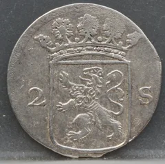 2 Stuiver 1773 Holland — Dubbele Wapenstuiver achterzijde