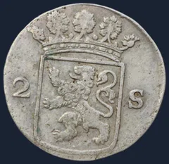 2 Stuiver 1773 Holland — Dubbele Wapenstuiver 1773 Holland