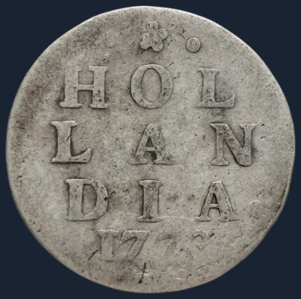 2 Stuiver 1773 Holland — Dubbele Wapenstuiver