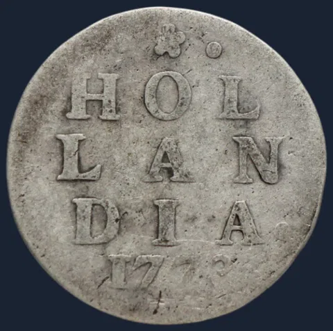 2 Stuiver 1773 Holland — Dubbele Wapenstuiver 1773