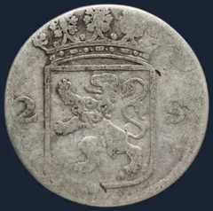 2 Stuiver 1773 Holland — Dubbele Wapenstuiver