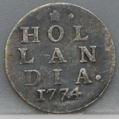 2 Stuiver 1774 Holland — Dubbele Wapenstuiver voorzijde