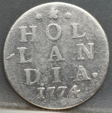 2 Stuiver 1774 Holland — Dubbele Wapenstuiver