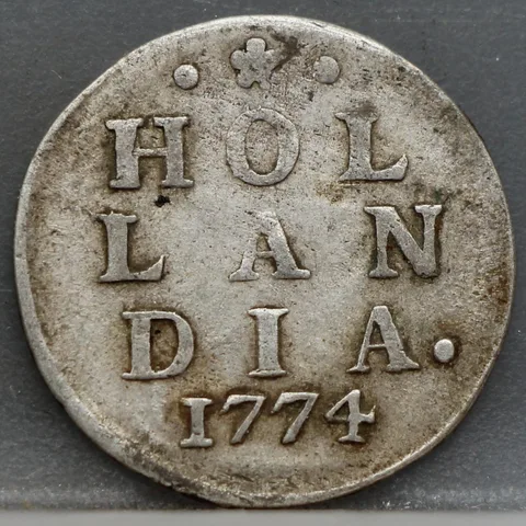 2 Stuiver 1774 Holland — Dubbele Wapenstuiver