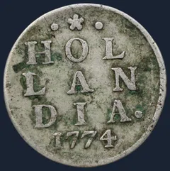 2 Stuiver 1774 Holland — Dubbele Wapenstuiver 1774 Holland