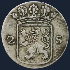 2 Stuiver 1774 Holland — Dubbele Wapenstuiver 1774 Holland